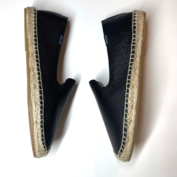 SOLUDOS Men’s Black Beige Leather Espadrille Loafers Size- 8 ( New Without Box ) - Picture 9 of 10